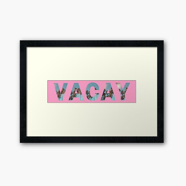 Vacation Framed Art Print