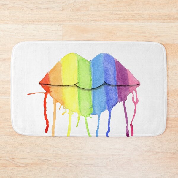 Item preview, Watercolor Rainbow Lips  designed and sold by Anzarr.