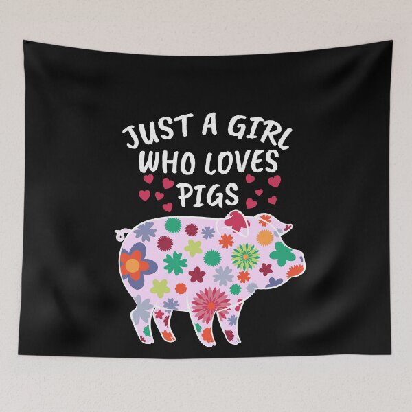 Item preview, Just A Girl Who Loves Pigs For Women Swine Pig designed and sold by DSWShirts.