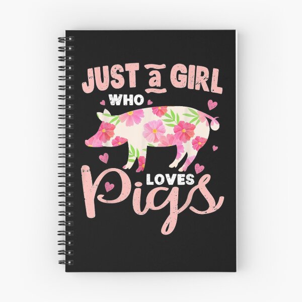 Item preview, Just A Girl Who Loves Pigs Floral Flowers Gift  designed and sold by caral8.