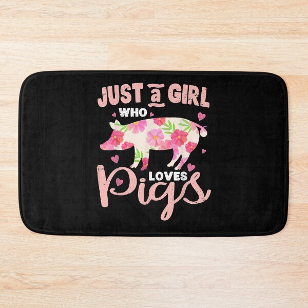 Item preview, Just A Girl Who Loves Pigs Floral Flowers Gift  designed and sold by caral8.