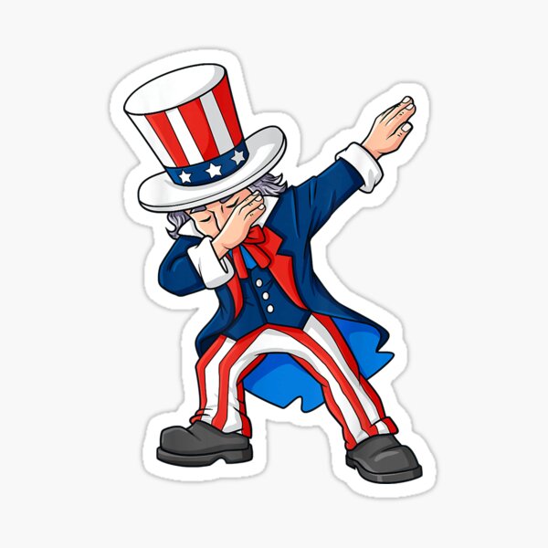 Uncle Sam Dab Stickers for Sale
