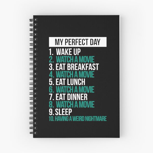 Item preview, my perfect day watching movies T-Shirt Tee designed and sold by ZGMdesign.