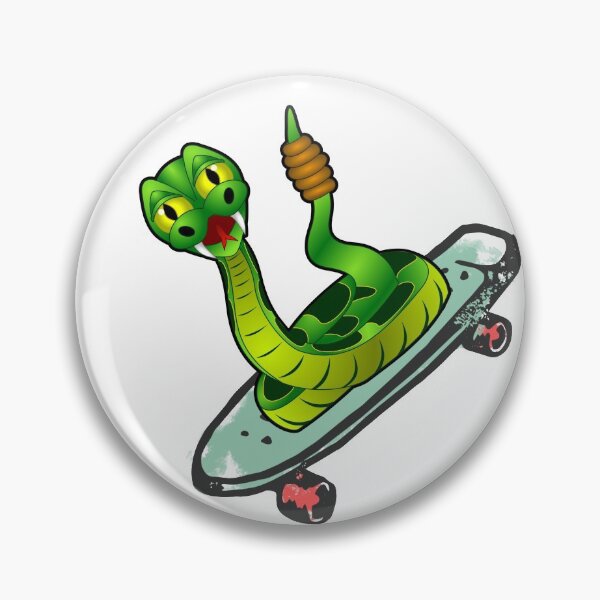 Artikelvorschau, Rasselschlangen-Skateboarder entworfen und verkauft von PinkArtDesigns.