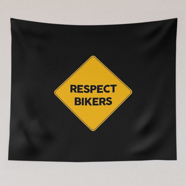 Item preview, Respect Bikers | Car Stickers | Warning Sign designed and sold by FriendsList.