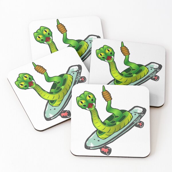 Item preview, Rattle snake skateboarder designed and sold by PinkArtDesigns.