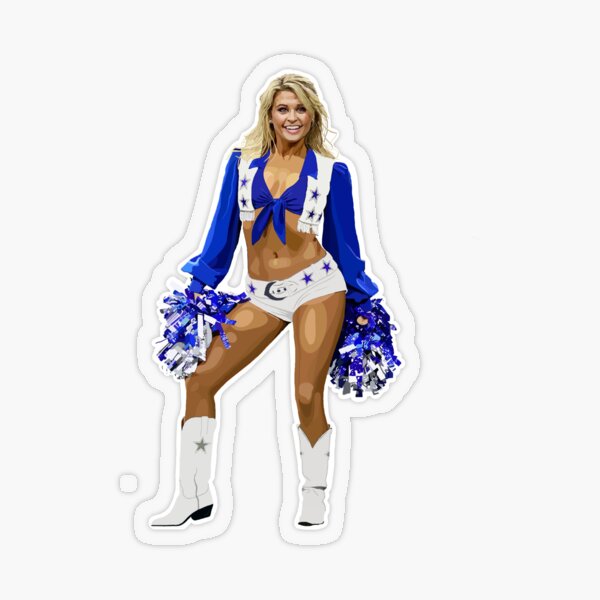 Dallas Cowboys Cheerleader Sticker for Sale by carolineomara