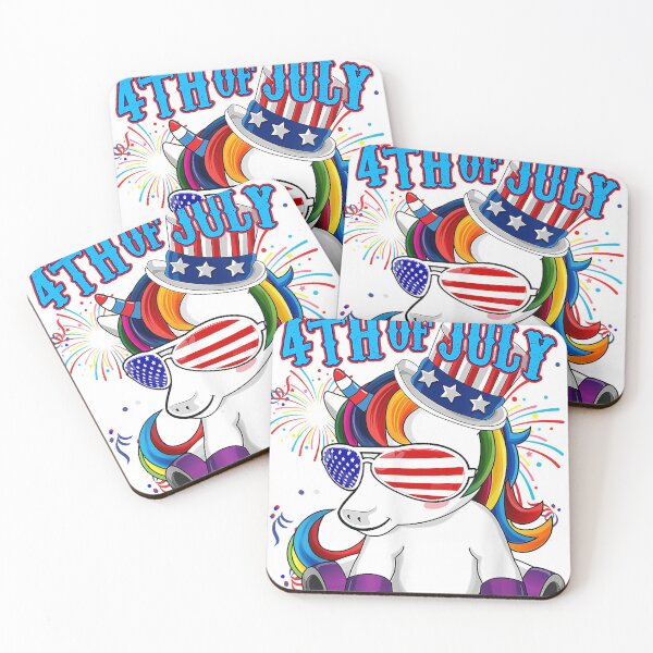 Item preview, Happy 4th of July - Unicorn designed and sold by BryanAnderson.