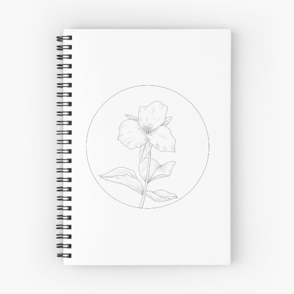 Item preview, white trillium (circle) designed and sold by dragonfruittea.