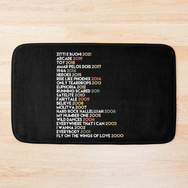 Item preview, Eurovision Song Contest Winners 2000 - 2021 UPDATED Maneskin designed and sold by missmarylin.