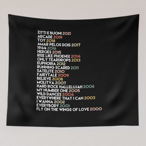 Item preview, Eurovision Song Contest Winners 2000 - 2021 UPDATED Maneskin designed and sold by missmarylin.