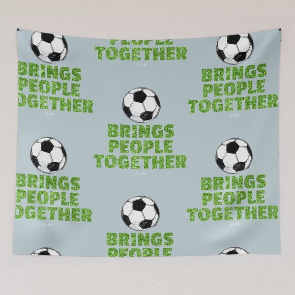 Item preview, Soccer brings people together  designed and sold by IsabellasVintag.