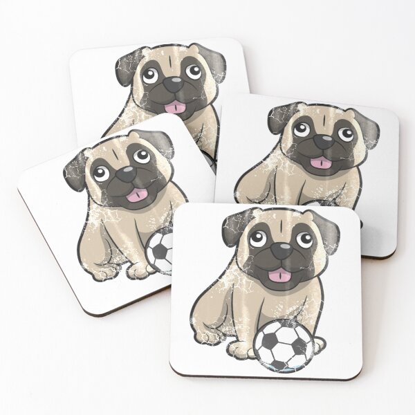 Item preview, Soccer Pug Dog designed and sold by IsabellasVintag.