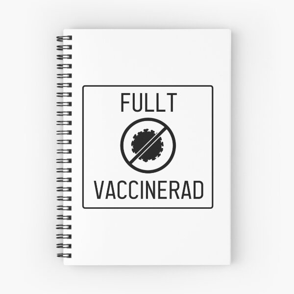 Item preview, Fully Vaccinated - Black, Swedish designed and sold by oakwyrm.