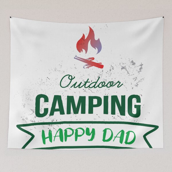Item preview, HAPPY DAD CAMPING designed and sold by naturehikers.