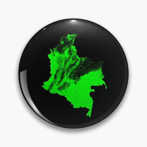 Item preview, Colombia Forest Cover Map with Black Background designed and sold by GrasshopperGeo.
