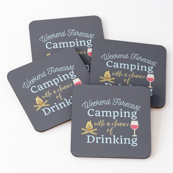 Item preview, Weekend Forecast Camping with a Chance of Drinking designed and sold by SunfullyYours.