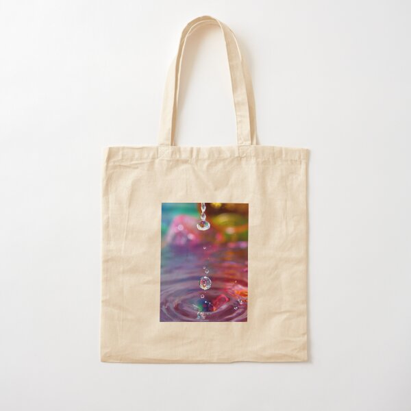 Water drops Cotton Tote Bag