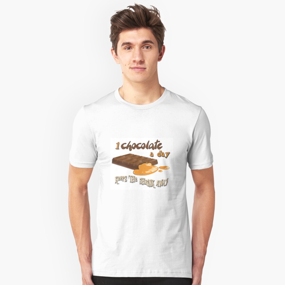Chocolate - 1 chocolate a day... Slim Fit T-Shirt