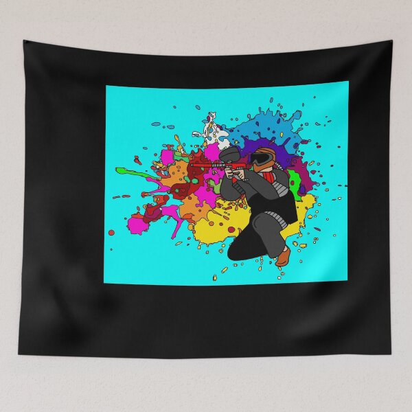Item preview, Colorful Paintball Motif designed and sold by flofin.