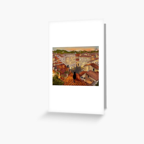 Item preview, Roman Roofs at Night (and Stanis) designed and sold by Stanis the Cat.
