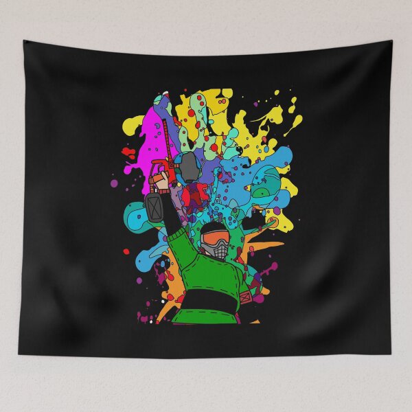 Item preview, Colorful Paintball Motif designed and sold by flofin.