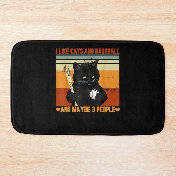 Item preview, I Like Cats And Baseball And Maybe 3 People Baseball Lover Gift  designed and sold by caral8.
