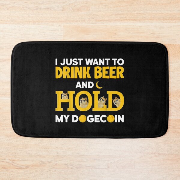 Item preview, I Just Want To Drink Beer And Hold My Dogecoin Crypto Funny Gift  designed and sold by caral8.