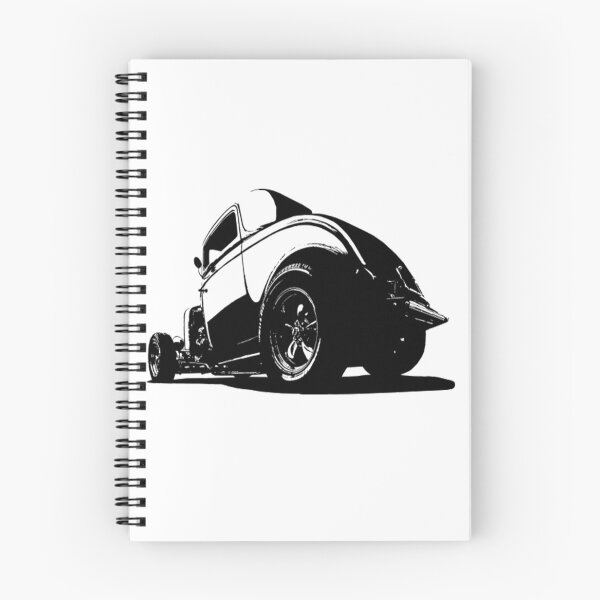 Item preview, 1932 Ford Coupe Front_Back - 1932 Ford Coupe - stylized monochrome designed and sold by DrivenBrand.