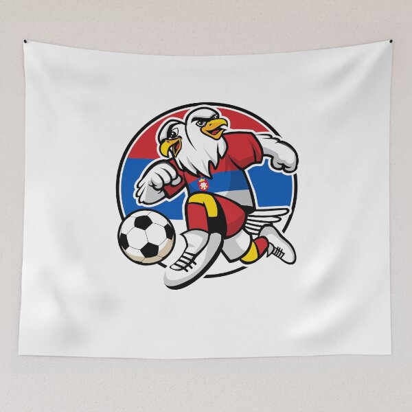 Item preview, Serbia 2021 football shirt Serbia with flag designed and sold by lotushaza.