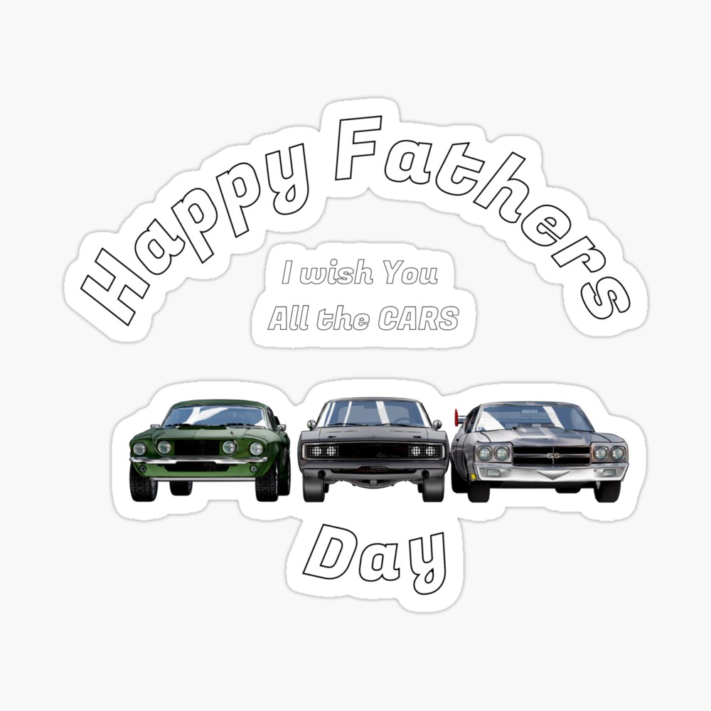 Póster «Feliz dia del padre les deseo todos los carros.» de car-revolution  | Redbubble