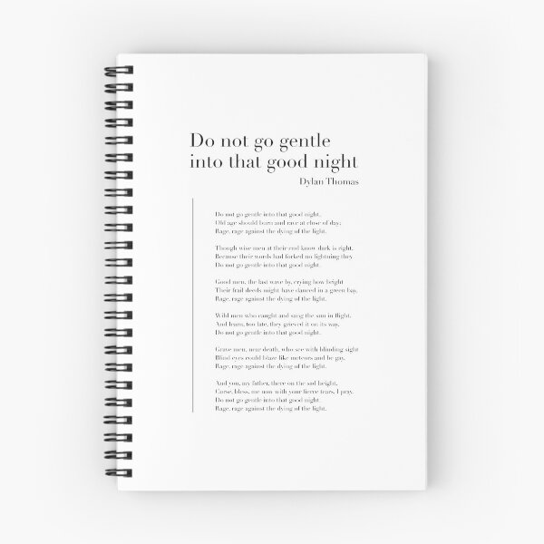 Item preview, Do not go gentle into that good night by Dylan Thomas designed and sold by wisemagpie.