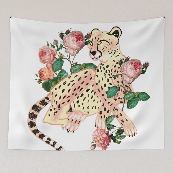 Item preview, Leopard in roses designed and sold by orangerinka.