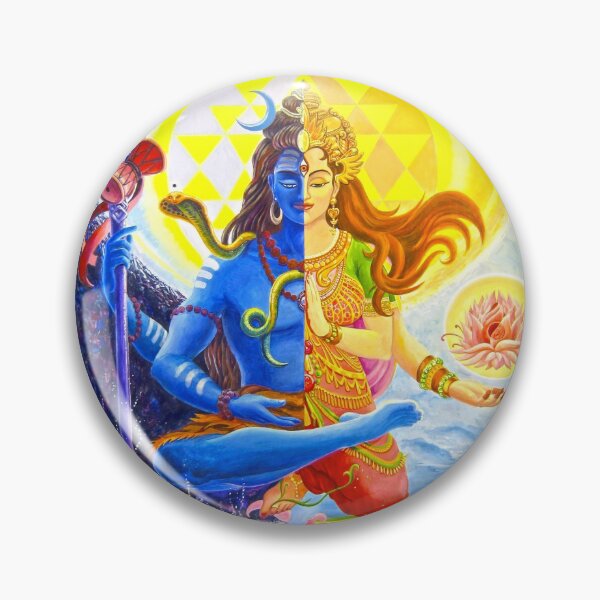 Item preview, Ardhanarishvara Shiva Shakti God Goddess Halfman HalfWoman designed and sold by Ashdei.