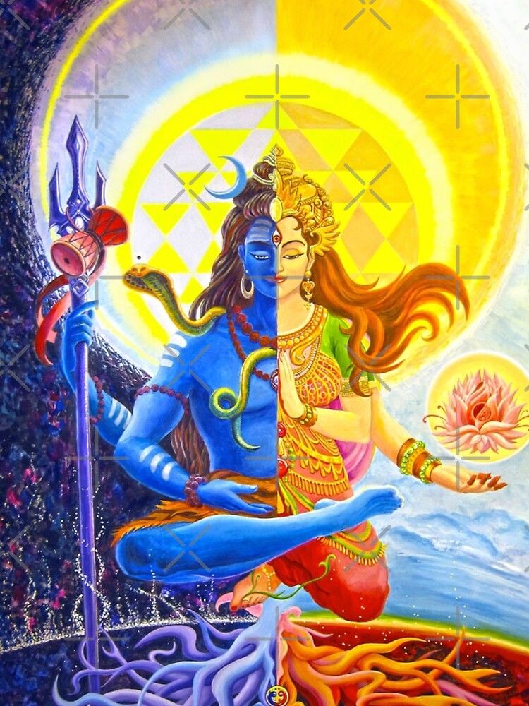 Ardhanarishvara - Poster with Plastic Lamination -11.5 x 8.5 in.