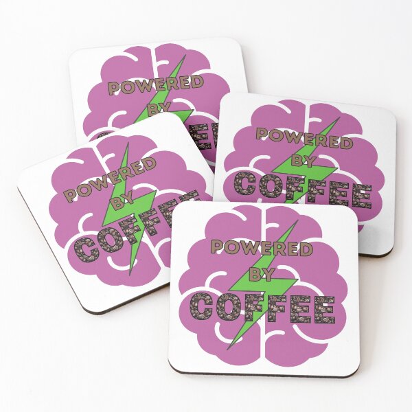 Item preview, Powered by Coffee designed and sold by NerdyByDesign.