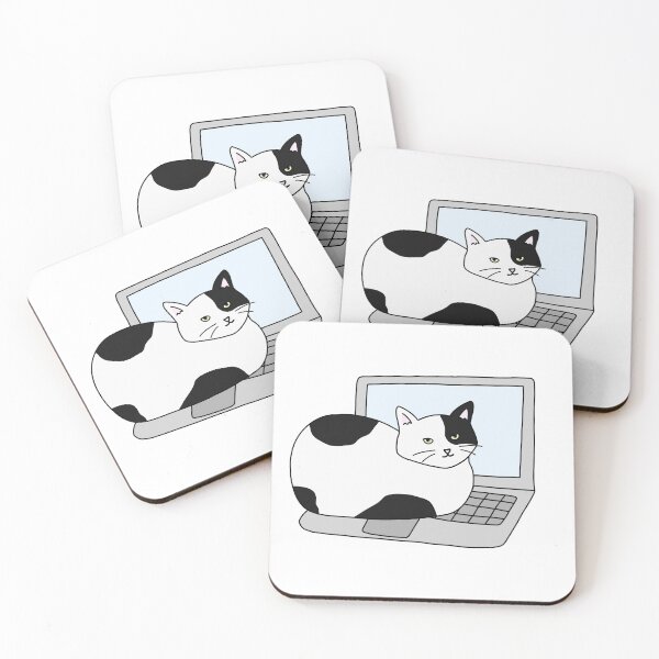 Item preview, Cat Sitting on Laptop designed and sold by StickerHome.