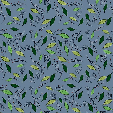 Artwork thumbnail, Spring Leaves - Seamless Pattern by Mepatch