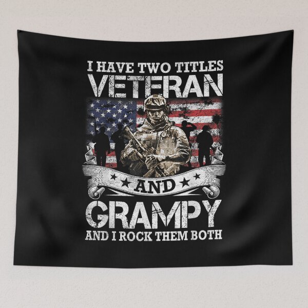 Item preview, I Have Two Tittles Veteran And Grampy Fathers Day  designed and sold by sheilase.