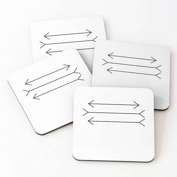 Item preview, The Müller-Lyer illusion designed and sold by LochRavenUk.