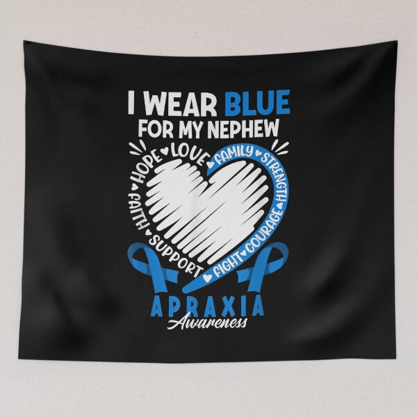 Artikelvorschau, Brave I Neffe I Apraxia Awareness I Ribbon Heart entworfen und verkauft von sheilase.