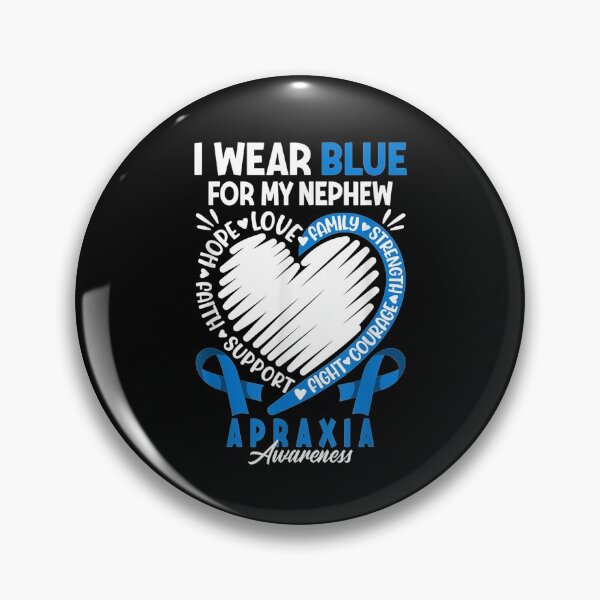 Artikelvorschau, Brave I Neffe I Apraxia Awareness I Ribbon Heart entworfen und verkauft von sheilase.