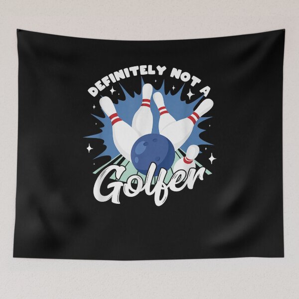 Item preview, Bowling Pun Definitely Not A Golfer Strike Funny Bowler Gift  designed and sold by caral8.