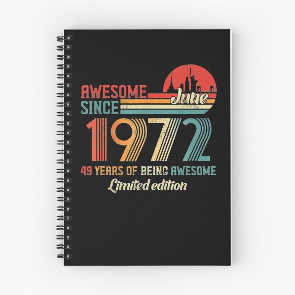 Item preview, Awesome Since June 1972 49 Years Old Born June 1972  designed and sold by sheilase.