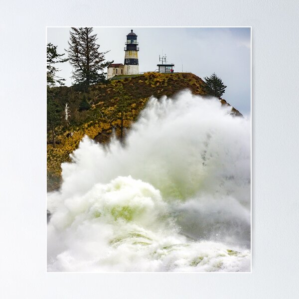 Item preview,  Lighthouse waves,lighthouse storm, Nature scene,Nature sunsets,Cottage scene,cottage sky,metal photo prints,picture on metal,metal art prints,metal picture prints designed and sold by eyesight4vision.