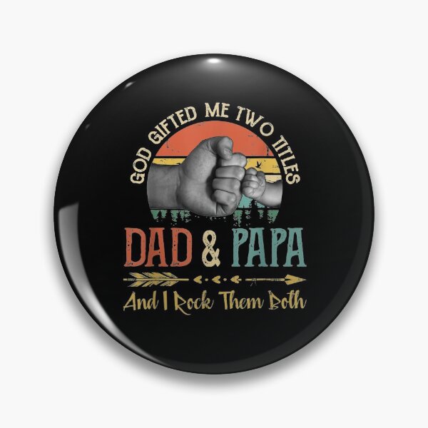 Item preview, Mens God Gifted Me Two Titles Dad And Papa And I Rock Them Both  designed and sold by sheilase.
