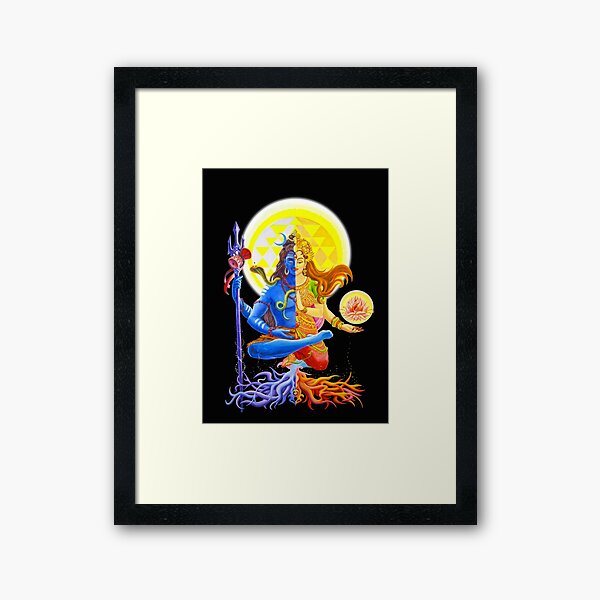 Item preview, WithoutBackground Ardhanarishvara Shiva Shakti God Goddess Halfman HalfWoman  designed and sold by Ashdei.
