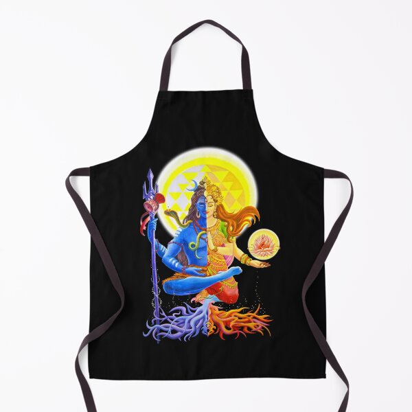 Artikelvorschau, Ohne Hintergrund Ardhanarishvara Shiva Shakti Gott Göttin Halbmann Halbfrau entworfen und verkauft von Ashdei.