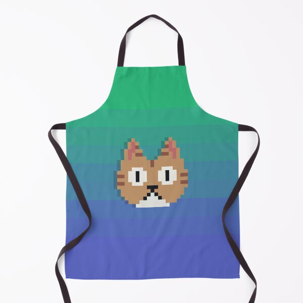 Item preview, Cute Cat Face Pixel Art designed and sold by VerticalTakeoff.