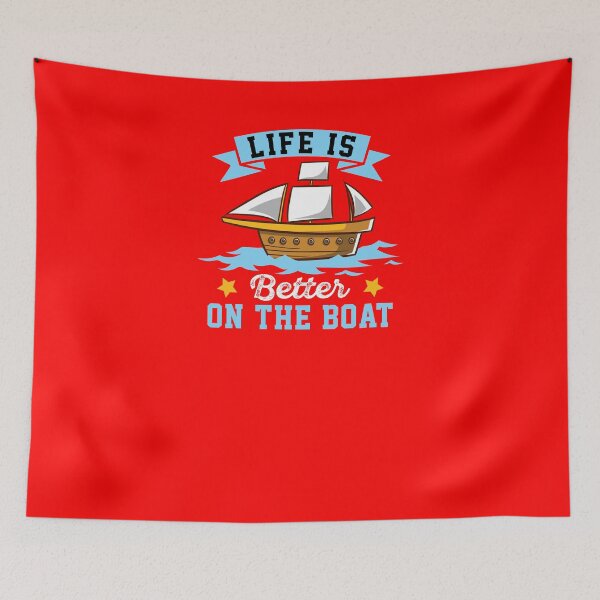 Item preview, LIFE IS BETTER ON THE BOAT designed and sold by OliDesigns.